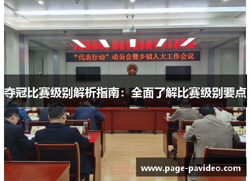 夺冠比赛级别解析指南：全面了解比赛级别要点