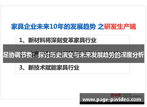 足协调节费：探讨历史演变与未来发展趋势的深度分析